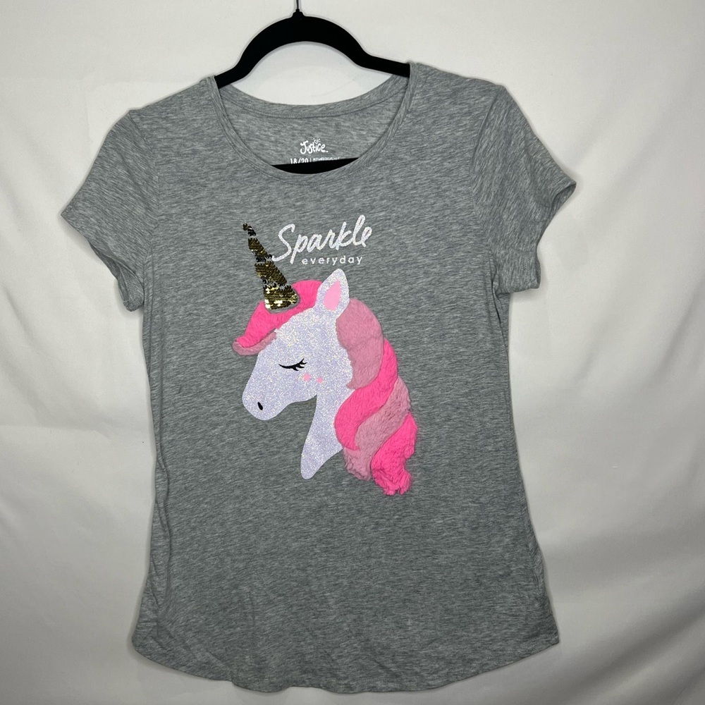 JUSTICE UNICORN T SHIRT